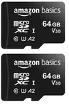 Amazon Basics &acirc;LSMICRO64GU3D Micro SDXC Class 10 UHS-I U3 V30 microSDXC
