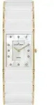 Jacques Lemans 1-1940K Keramik-Armbanduhr f&uuml;r Damen Dublin Wei&szlig;/Goldfarben - Gold