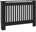 vidaXL Heizk&ouml;rperverkleidung Schwarz 112x19x81,5 cm Holzwerkstoff - Schwarz