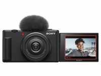 Sony Vlog-Kamera ZV-1F schwarz 20,1 MP Touchscreen 4K Videos Slow-Motion CMOS