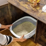 Feandrea PCL002X01, Katze, Katzenklo mit Haube, Braun, 800 mm, 530 mm, 492 mm - Braun