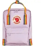 FJ&Auml;LLR&Auml;VEN Kanken Rainbow Mini Pastel Lavender-Rainbow Pattern_delete - Lila