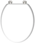 SCH&Uuml;TTE MDF WC Sitz, Toilettendeckel mit Holzkern, Toilettensitz Wei&szlig; - Wei&szlig;