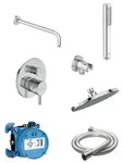 Armaturen-Bundle UP Ceraline chrom chrom - Silber