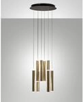 Fabas Luce Prado runde Pendelleuchte mit 8 Lichtern - 52 W dimmbare LED - runde