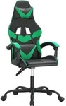 vidaXL Gaming-Stuhl Schwarz und Gr&uuml;n Kunstleder - Gr&uuml;n