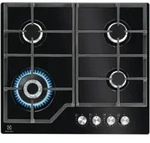 Electrolux KGG64362K, Schwarz, Integriert, 60 cm, Gaskochfeld, Glas, 4 Zone(n) -