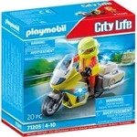 PLAYMOBIL City Life 71205 Notarzt-Motorrad mit Blinklicht - Bunt