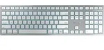 CHERRY KW 9100 SLIM FOR MAC, Verkabelt & Kabellos, USB + Bluetooth, QWERTY, Silber -