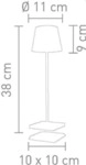 sompex Troll 2.0 LED Gartentischleuchte | Akkubetrieben | Aluminium | Dimmbar 