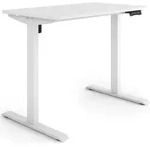 ESMART Germany ETX-121WW 100x60cm Wei&szlig; Ergonomischer Steh-Sitz-Schreibtisch