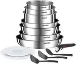 Tefal Ingenio Emotion 13-teiliges Kochgeschirr-Set L897DS04 - Silber