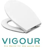 VIGOUR One WC-Sitz mit Absenkautomatik und Take-Off-Funktion, wei&szlig; - Wei&szlig;