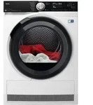 AEG TR9DW80690, Freistehend, Frontlader, W&auml;rmepumpe, Wei&szlig;, Drehregler, Ber&uuml;hrung,