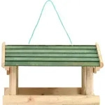 vidaXL Vogelfutterhaus Massivholz 35x29,5x21 cm - Braun