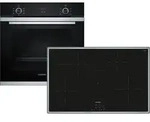 Siemens EQ214IA01Z Set Backofen HB213ABS0 + Induktionskochfeld EH845BFB5E - Schwarz