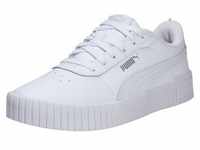 Puma Carina 2.0 JR Kinder Sneaker Leder Schuhe 386185 02 Weiß, Schuhgröße:39...