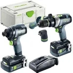 Festool Schrauber- und Bohrer-Set TID 18 5,0/4,0-Set TPC 18/4 | 577654
