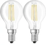 Osram ST CLAS P 40 CL 4 W/2700K E14 2PACK LED-Tropfen, Sockel E14, 4 Watt,...