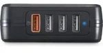 Hama Schnellladeger&auml;t Schnellladeger&auml;t, 4x USB-A, 33 W, Schwarz - Schwarz