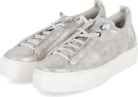 Paul Green Damen Low Sneaker Gold Leder - Schn&uuml;rung mit Elastikband Gr&ouml;&szlig;e: 8