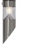 LED-Solar-Wandleuchte 'Marbella', Edelstahl, Bewegungsmelder - Silber