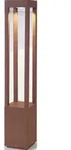 Faro 70754, Au&szlig;ensockel-/Pfostenbeleuchtung, Rostfarbe, Aluminium, IP54, I, 10...