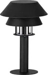 CHIAPPERA Stehleuchte Stehlampe Lampe - H33 x &Oslash;22 cm - schwarz, wei&szlig; - 1X40W exkl.