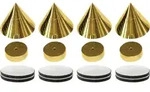 Dynavox Lautsprecher Spikes, 4er Set Messing - Silber