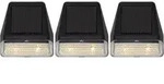 LED-Solar-Wandl. 'Wally Mini', 3er Set, je 7x7,5cm - Schwarz