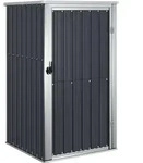 vidaXL Ger&auml;tehaus Anthrazit 88x89x161 cm Verzinkter Stahl - Grau