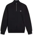 FRED PERRY HALF ZIP SWEATSHIRT Schwarz - Schwarz - XXL