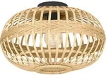 AMSFIELD Wand-/Deckenleuchte Lampe Beleuchtung - H28,5 x &Oslash;45 cm - schwarz - 1X40W