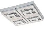 EGLO LED Deckenleuchte Fradelo, 8 flammige Deckenlampe modern, Wohnzimmerlampe aus