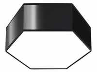 Deckenleuchte SUNDE 11 schwarz 2xE27 60W PVC 11.5x26.5x30.5cm Sollux Lighting
