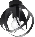 Deckenleuchte TULOS schwarz 1xE27 15W Stahl 21x16x16cm Sollux Lighting