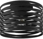 CREMELLA Wand-/Deckenleuchte Lampe Beleuchtung - H26 x &Oslash;37 cm - schwarz - 1X60W
