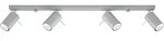 Deckenleuchte RING 4L grau 4xGU10 10W Stahl 16x6x80cm Sollux Lighting