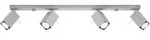 Deckenleuchte MERIDA 4L grau 4xGU10 10W Stahl 16x6x80cm Sollux Lighting