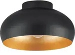 MOGANO 2 Wand-/Deckenleuchte Lampe Beleuchtung - H17,5 x &Oslash;28 cm - schwarz, gold -