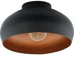 MOGANO 2 Wand-/Deckenleuchte Lampe Beleuchtung - H17,5 x &Oslash;28 cm - schwarz, kupfer -