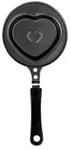 Ibili MOKA MINI Corazon 450400 Bratpfanne, 12 cm max. Durchmesser, Aluminium,