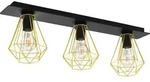 EGLO Deckenlampe Tarbes 2, Deckenleuchte, Wohnzimmerlampe aus Metall in Schwarz,