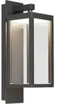 Lucande LED-Au&szlig;enwandleuchte Ferdinand, grau, Metall, 38 cm - Silber/Grau