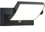 Lindby LED-Au&szlig;enwandlampe Sherin, anthrazit, Sensor, IP54 - Schwarz