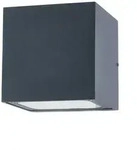 Lucande LED-Au&szlig;enwandleuchte Merjem, 12 cm, up/down, IP54 - Silber/Grau