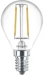 Philips Filament-Kerzenlampe, P45 E14, transparent, 25 W, 2 W, 25 W, E14, 250...