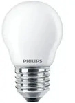 Philips Filament-Kerzenlampe, P45 E27, Milchglas, 40 W, 4,3 W, 40 W, E27, 470...