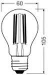 LEDVANCE 4099854009617, 5 W, 75 W, E27, 1055 lm, 50000 h, Warmwei&szlig;