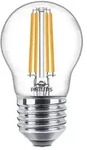 Philips Filament-Kerzenlampe, P45 E27, transparent, 60 W, 6,5 W, 60 W, E27, 806...